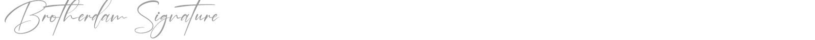 Brotherdam Signature font preview